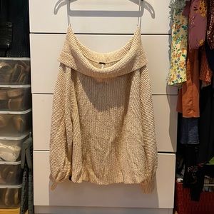 Free people off shoulder sweater